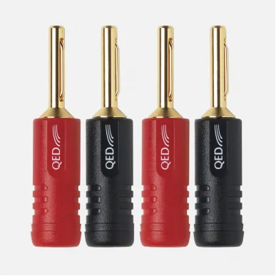 Разъемы акустические бананы QED (QE1880) Screwloc Plastic Banana Set-4